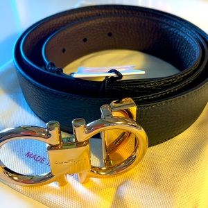 Salvatore Ferragamo Brown/ Black belt